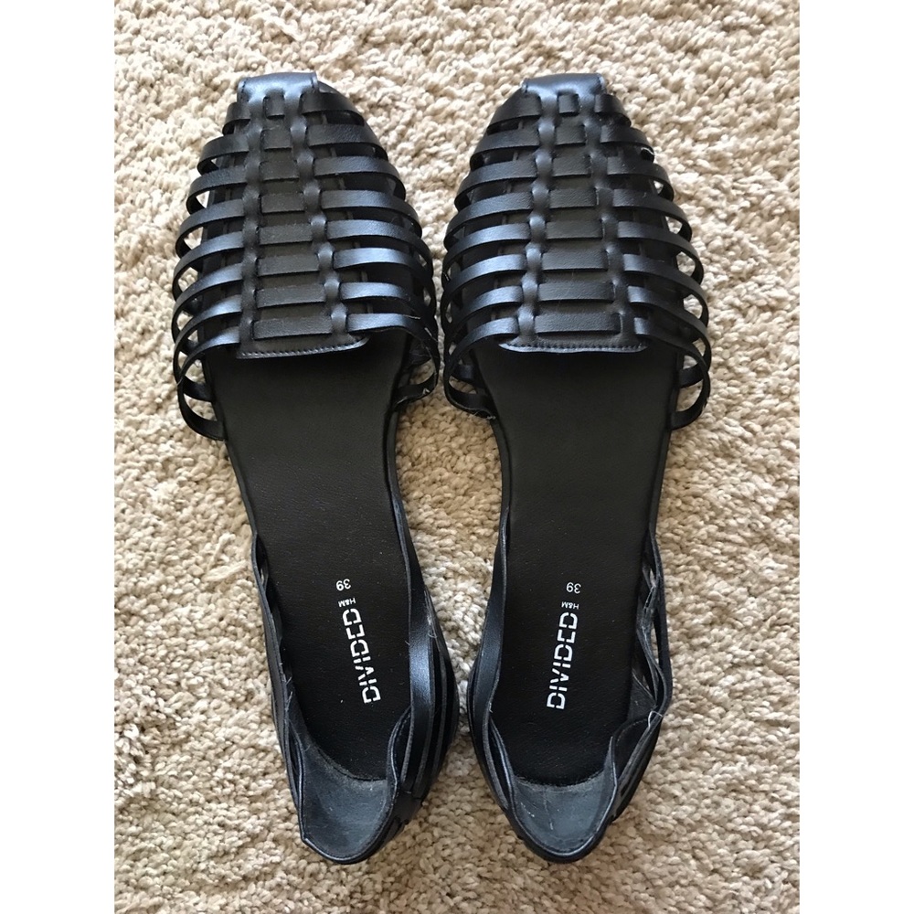 Black Woven Sandals